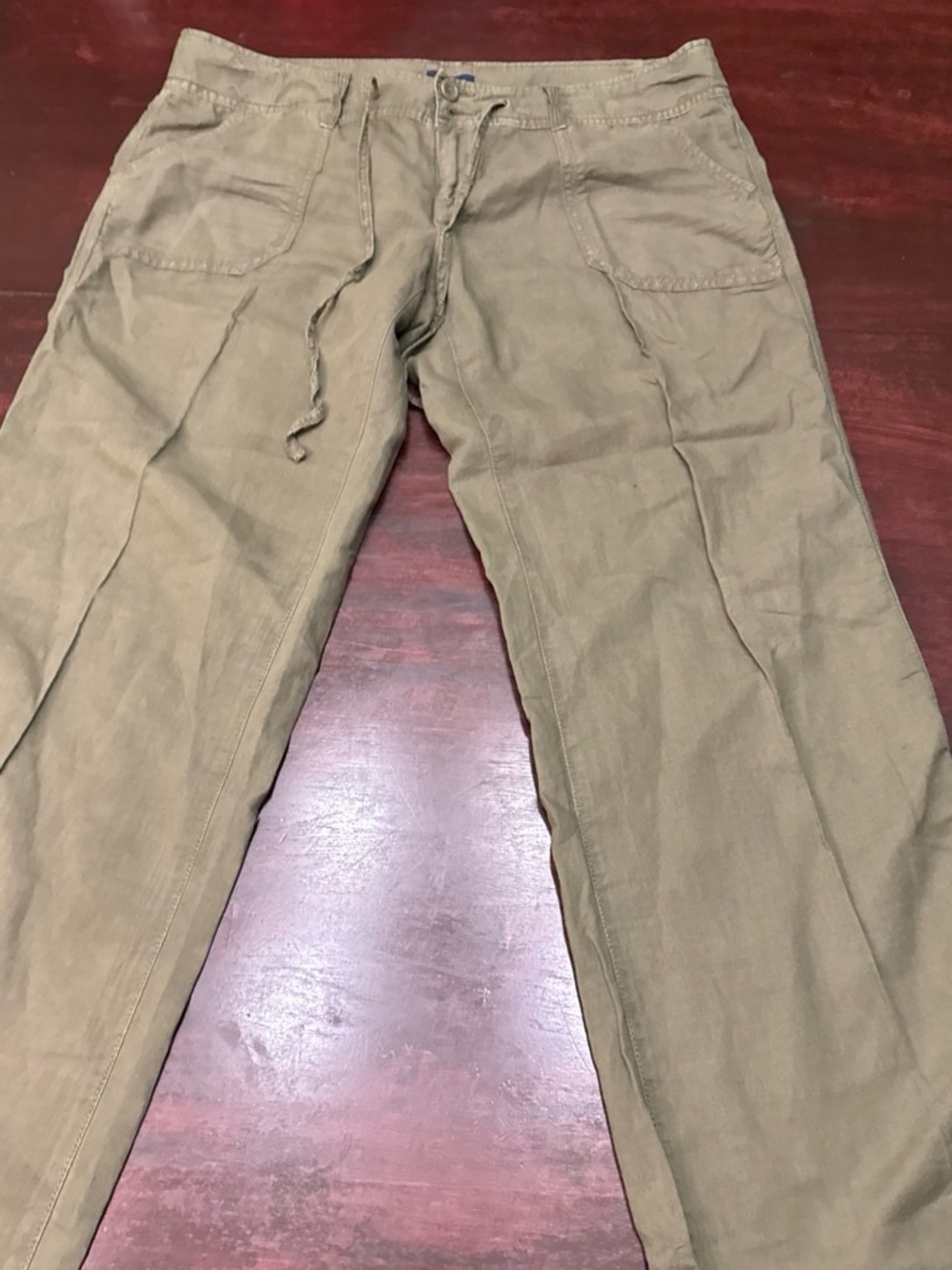 American Eagle Outfitters Men's Olive Drawstring Chinos